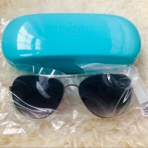 NIB KATE SPADE BLOSSOM GRADIENT AVIATOR SILVER